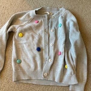 Tucker + Tate Gray Cardigan with Colorful Dots